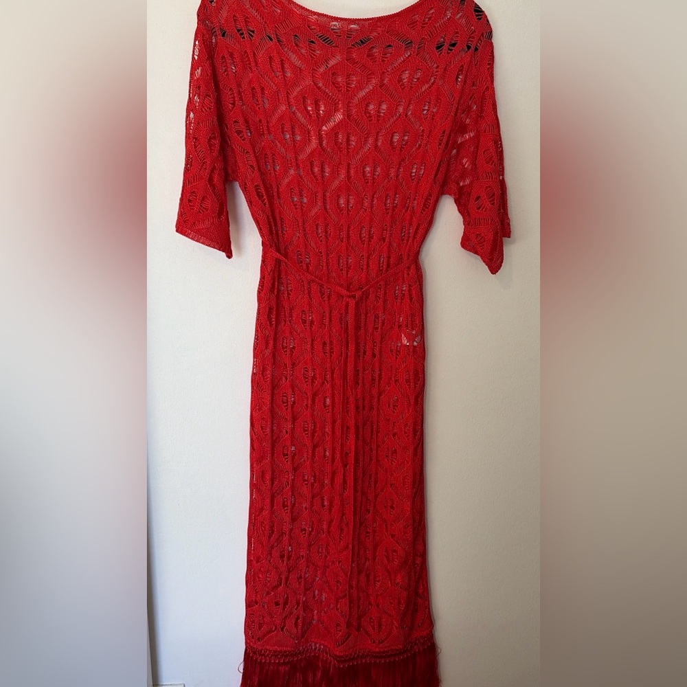 Zara Lace Maxi Rex Dress Women’s Small NWT